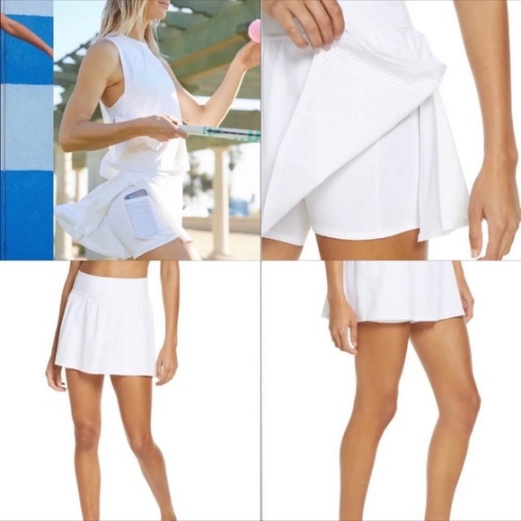 Spanx Get moving Skort in White/Gray Size Lg. - Picture 2 of 8